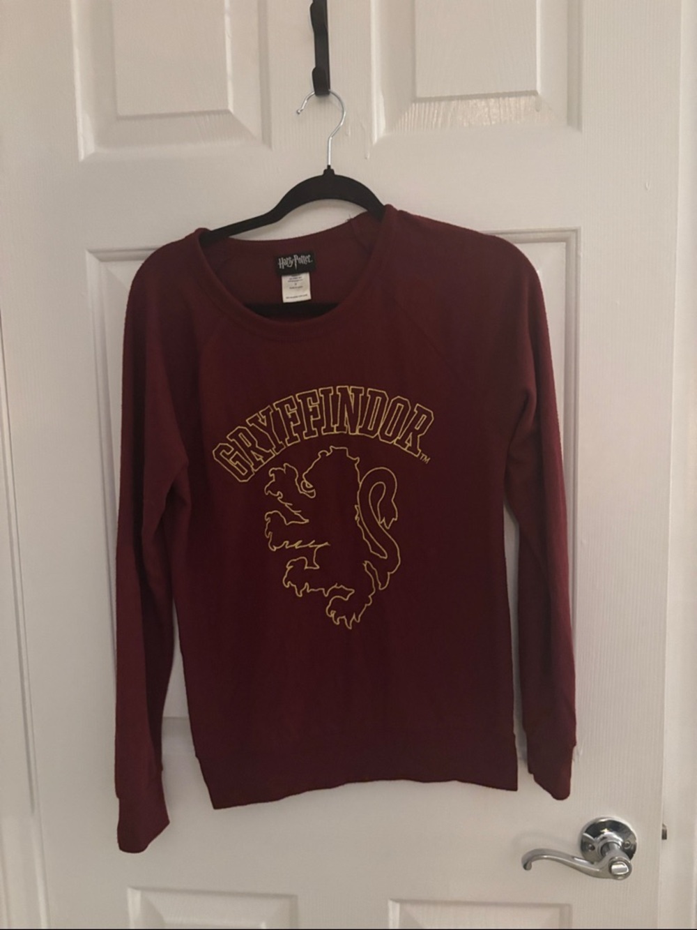 Gryffindor Maroon Pullover Sweatshirt with Lion Crest